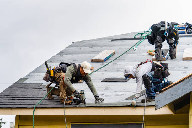 Professional Gutter Installation technician working in Signal Hill, CA